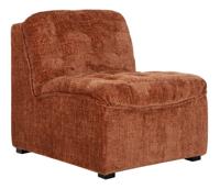 MUST Living Fauteuil 'Liberty' Grof Velvet, kleur Cinnamon - thumbnail