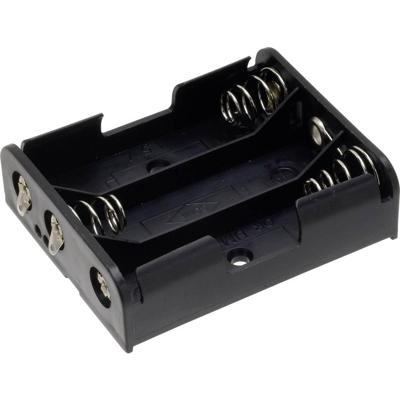 TRU COMPONENTS BH-331D Batterijhouder Aantal cellen: 3 AA (penlite) Soldeeraansluiting