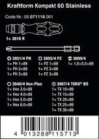 Wera KK 60 Stainless Werkplaats Bitschroevendraaier 1/4 (6.3 mm) - thumbnail