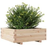 VidaXL Plantenbak 70x70x26,5 cm massief grenenhout - thumbnail