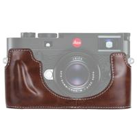 1/4 inch draad PU lederen camera half Case Base voor Leica M10 (koffie) - thumbnail
