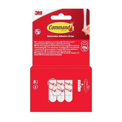 Command kleefstrips klein, blister van 8 stuks Command kleefstrips klein, blister van 8 stuks