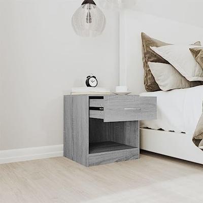 Nachtkastjes met lade 2 st grijs sonoma eikenkleurig