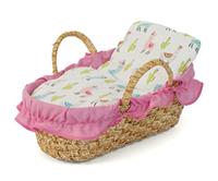 Gevlochten poppen draagmand - Lama - thumbnail