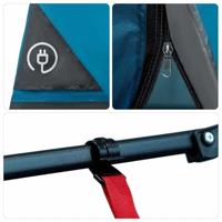 Tent met dak Anders Blauw en Zwart - thumbnail