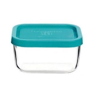 Bormioli Rocco 3.87870.MA2 Voorraaddoos Vierkant Doos 0,75 l Blauw, Transparant 1 stuk(s)