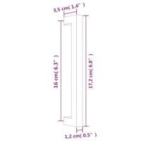 Handvatten 20 st 160 mm roestvrij staal goudkleurig - thumbnail