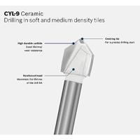 Bosch Accessories Expert for Ceramic 2608587160 Glas- en keramiekboren 5.5 mm Gezamenlijke lengte 70 mm Cilinderschacht 1 stuk(s) - thumbnail