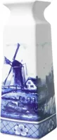 Heinen Delfts Blauw vaas keramiek landschap 5.5x5.5x16cm delfts blauw - thumbnail