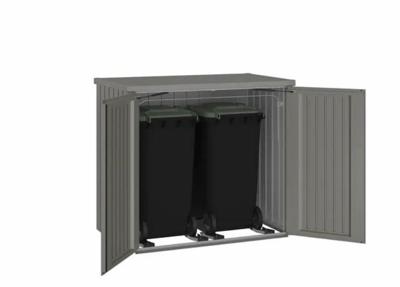 Biohort Alex Duo metalen containerberging 148x88x129 cm kwartsgrijs metallic- - Metaal- Biohort Biohort Alex Duo metalen containerberging 148x88x129 cm kwartsgrijs metallic- - Metaal- Biohort