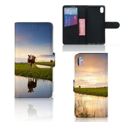 Xiaomi Redmi 7A | Telefoonhoesje | Met pasjeshouder | Koe Xiaomi Redmi 7A | Telefoonhoesje | Met pasjeshouder | Koe