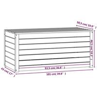 Tuinbox 101x50,5x46,5 cm massief grenenhout honingbruin - thumbnail