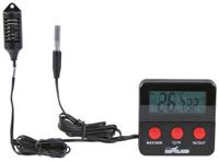 TRIXIE REPTILAND THERMOMETER / HYGROMETER DIGITAAL MET AFSTANDSSENSOR 6X6 CM - thumbnail