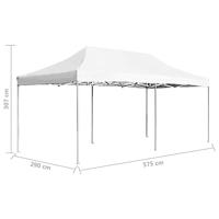 Partytent professioneel inklapbaar 6x3 m aluminium wit - thumbnail