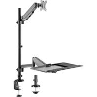 My Wall HL63L Monitor-tafelbeugel Aantal monteerbare displays: 1 Display(s) 43,2 cm (17) - 81,3 cm (32) Zwart In hoogte verstelbaar, Kantelbaar, Zwenkbaar, - thumbnail