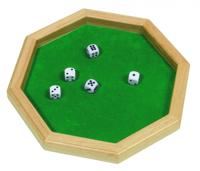 Goki dobbelsteenbord + dobbelstenen - thumbnail