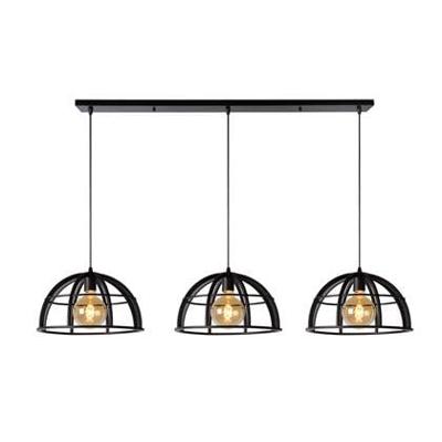 Lucide DIKRA - Hanglamp - Ø 40 cm - 3xE27 - Zwart