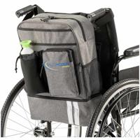Luxe Rolstoeltas rugzak combinatie met koelvak | MultiMotion | Grijs | 10040015 - thumbnail