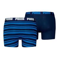 Puma Boxershorts Everyday Heritage Stripe 2-pack True Blue Combo-XL - thumbnail