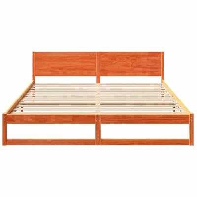 Bedframe Wasbruin 200 x 200 cm Massief grenenhout