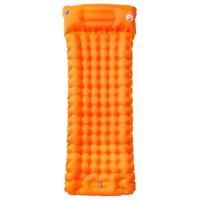 VidaXL Kampeermatras met kussen zelfopblazend 1-persoons oranje - thumbnail