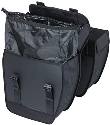 Basil tour dubbele fietstas - 28l - zwart
