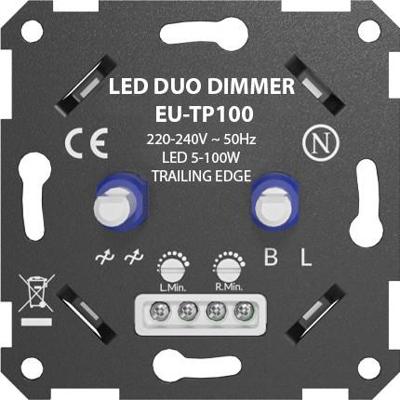 LED duo dimmer 5-100W VB Extend