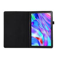Lunso - Lenovo Tab M10 Plus Gen 3 (3e generatie) - Stand flip Bookcase hoes - Zwart - thumbnail