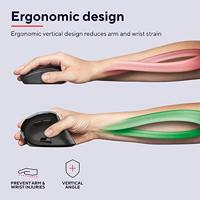 Trust oplaadbare draadloze ergonomische muis Voxx, zwart - thumbnail