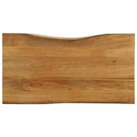 Tafelblad met natuurlijke rand 110x60x2,5 cm massief mangohout - thumbnail