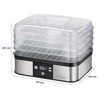 ProfiCook PC-DR 1116 Zwart, Roestvrijstaal, Transparant 350 W - thumbnail