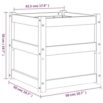 Plantenbak 50x50x50 cm gempregneerd grenenhout Plantenbak 50x50x50 cm gempregneerd grenenhout