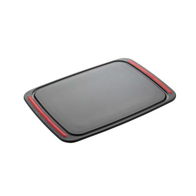 Brund easy cut snijplank 41x30x0.8 cm zwart/rood