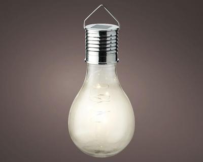 Solar bulb d8h14cm transparant Lumineo - Lumineo