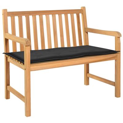VidaXL Tuinbankkussen 100x50x3 cm oxford stof zwart