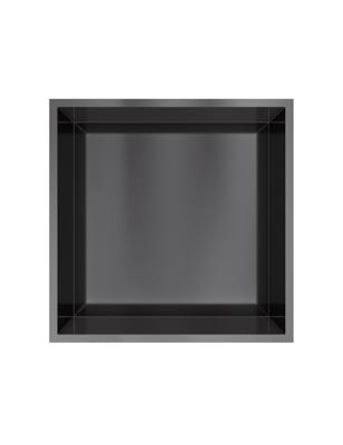 Hotbath &MORE Inbouwnis 30x30x10cm Geborsteld Zwart PVD Hotbath &MORE Inbouwnis 30x30x10cm Geborsteld Zwart PVD