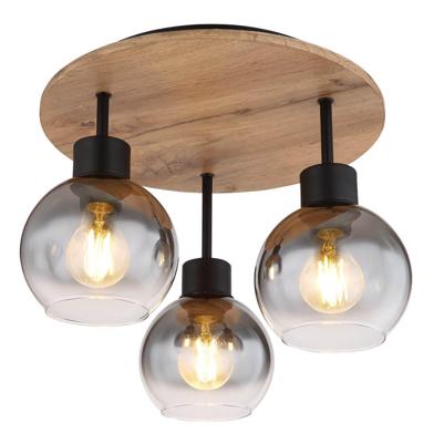 Globo Landelijke plafondlampMoitas 3-lichts rond - 15656-3DR