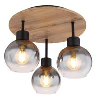 Globo Landelijke plafondlampMoitas 3-lichts rond - 15656-3DR - thumbnail