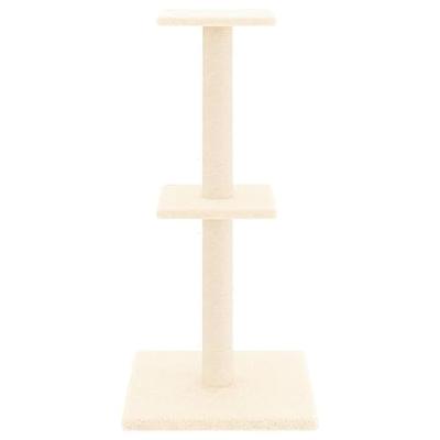 VidaXL Kattenmeubel met sisal krabpalen 73 cm crèmekleurig - thumbnail