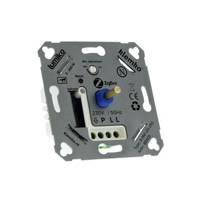 Klemko LED Universele druk draai leddimmer Zigbee faseafsnijding tussen 3-200W 891105