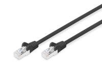Digitus DB-160144-030-S RJ45 Netwerkkabel, patchkabel CAT 6 S/FTP 3.00 m Zwart Halogeenvrij, Verdraaide paren 1 stuk(s) - thumbnail