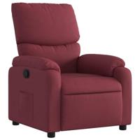 Fauteuil verstelbaar stof wijnrood - thumbnail