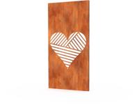 Gerofence Cortenstaal Corten Love Schutting 100 x 0,5 x 180 cm Geroba - Geroba - thumbnail
