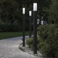 Bolderverlichting met stopcontact 3 stuks 110 cm Zwart IP44 - thumbnail