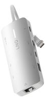 Hub USB Linq Byelements LQ49081 Wit Grijs - thumbnail