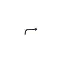 Wiesbaden Slim Line inbouw uitloop 25 cm messing zwart mat - thumbnail