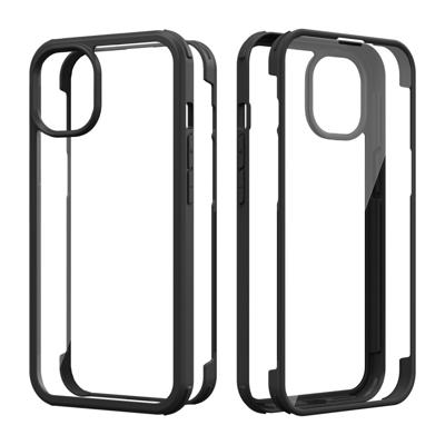 Valenta Tempered Glass Full Cover Bumper Case Apple iPhone 14 Plus Black