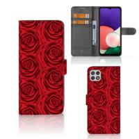 Samsung Galaxy A22 5G Hoesje Red Roses - thumbnail