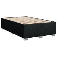 Boxspring met matras stof zwart 120x200 cm - thumbnail