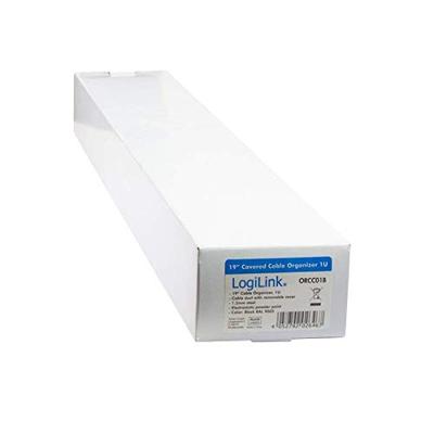 LogiLink ORCC01B 19 inch Kabelgeleiding voor patchkast 1 HE Zwart